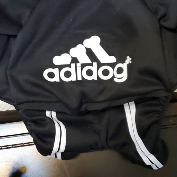dog adidas sweatshirt